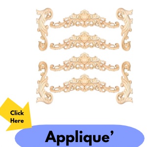 Wood applique